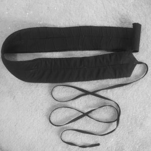 Black hand made belt
